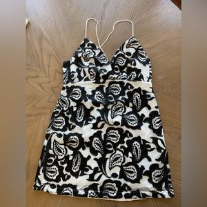 Black and white anthropology dress